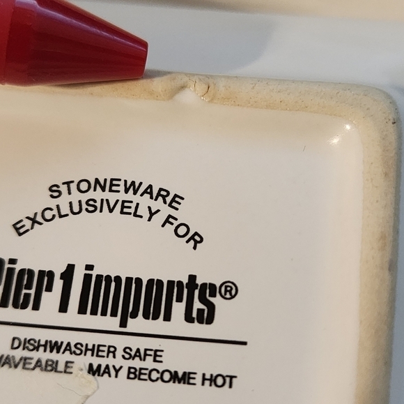 Pier 1 Imports set of 4 trinket dishes Small 3.5 inches square Flowers - Picture 3 of 8